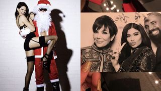 Fashion, Santa claus, Stocking, Fictional character, Art, Photography, Christmas, Christmas eve, Collage, Style,