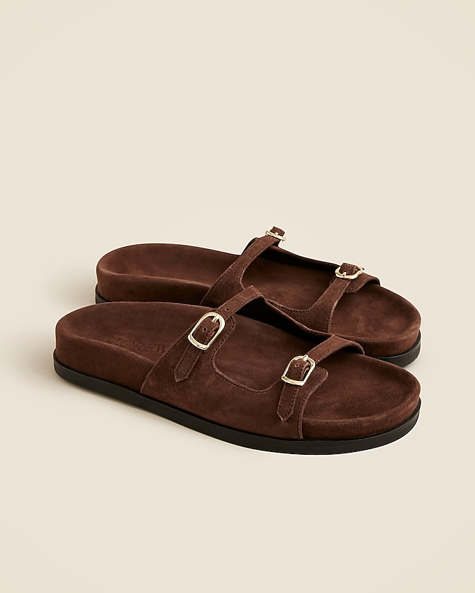 New Colbie Buckle Sandals in Suede
