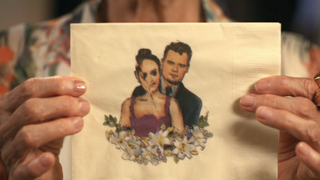 the messed up napkins in shotgun wedding