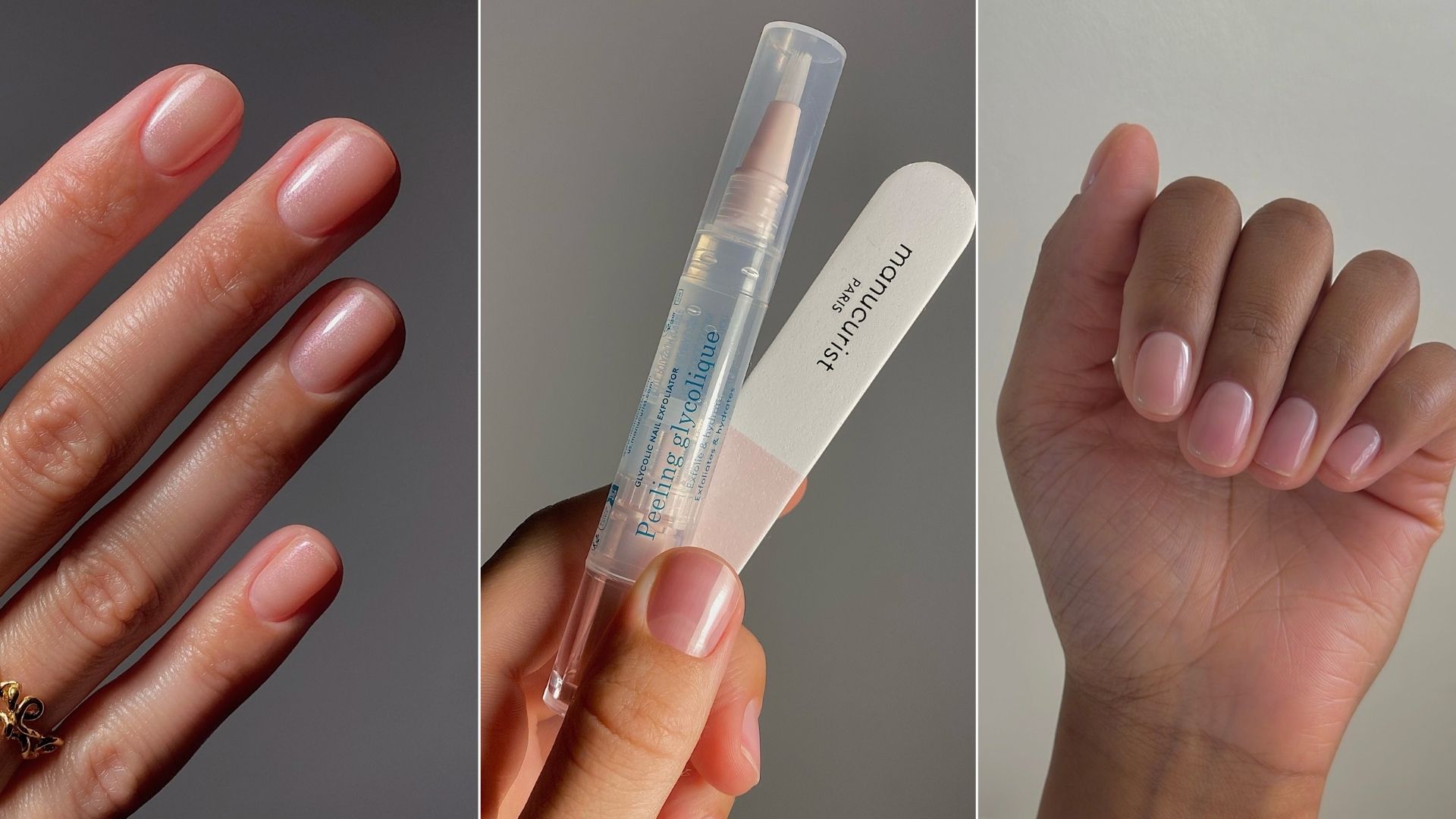 A collage of Japanese manicures