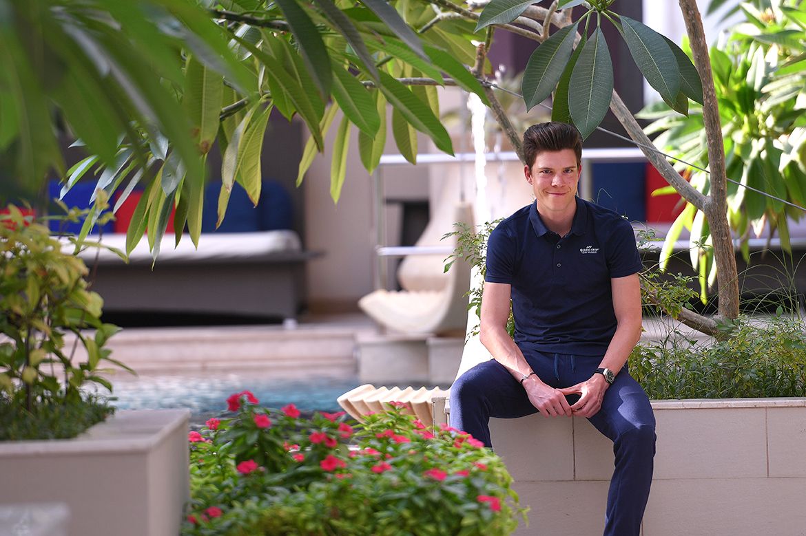 All smiles for Bon Jungels ahead of the Tour of Oman