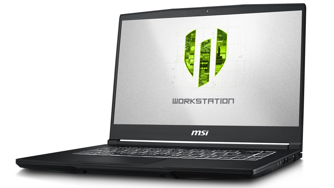 The MSI WS65 with Quadro RTX 5000 inside. (Image Credit: MSI)