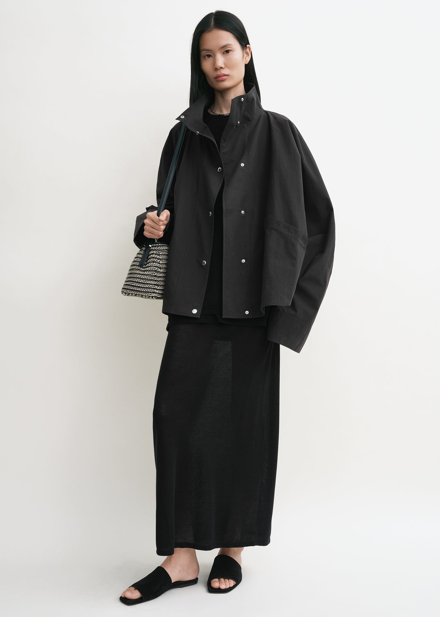 Summer Parachute Jacket Black