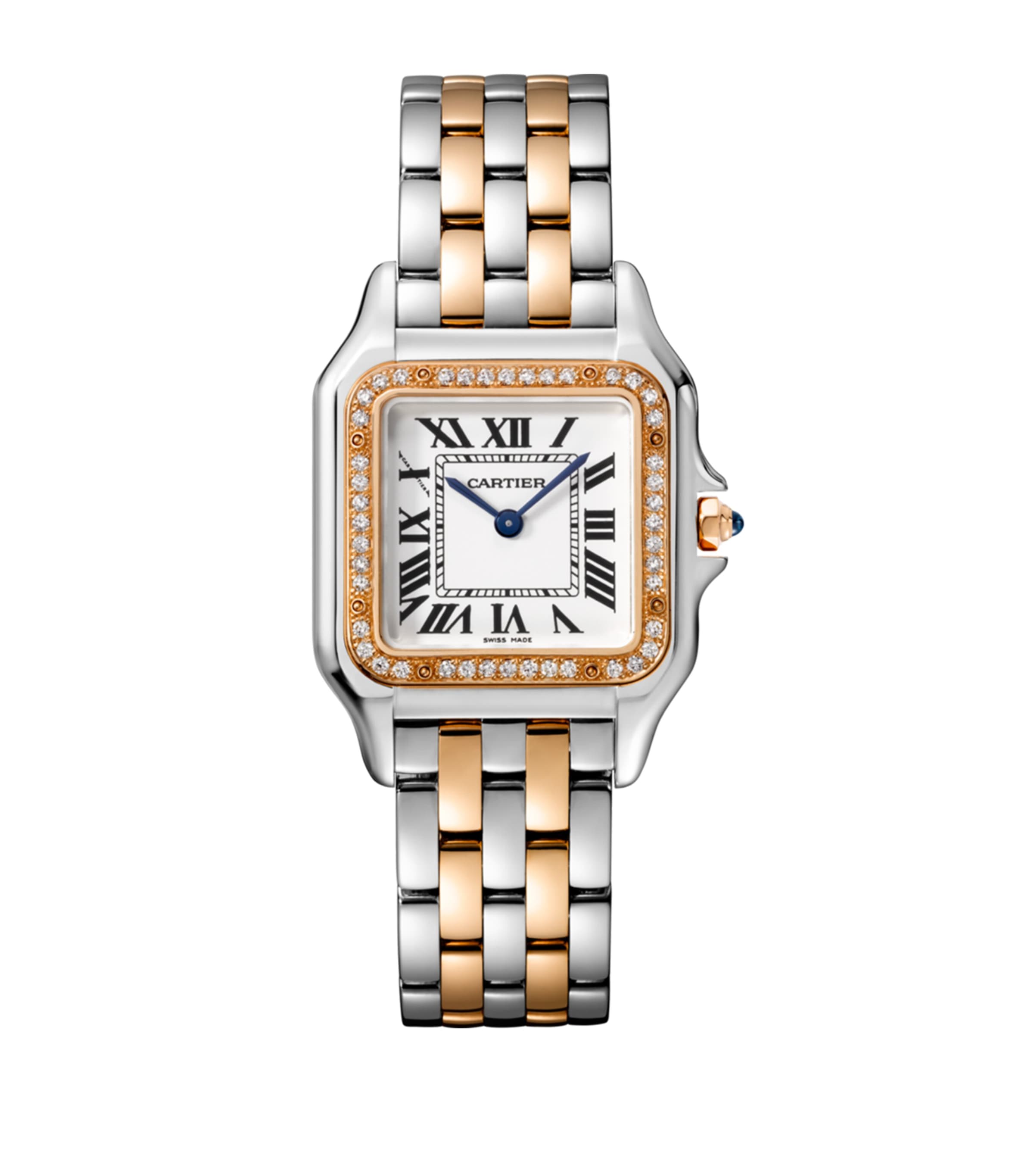 Medium Rose Gold, Stainless Steel and Diamond Panthère De Cartier Watch 37mm