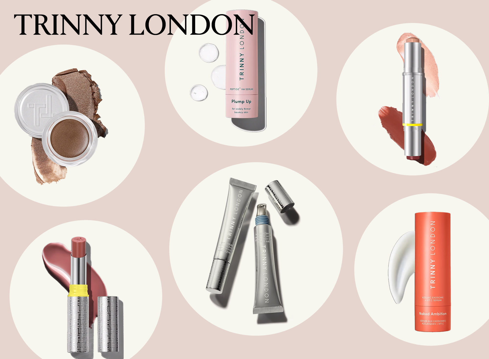 Collage of Trinny London products