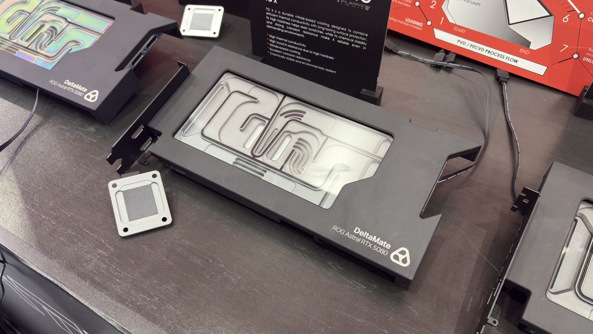 Thermal Grizzly's new prototype products at its Computex 2026 booth.