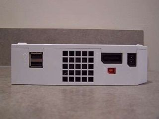 The back of the Nintendo Wii