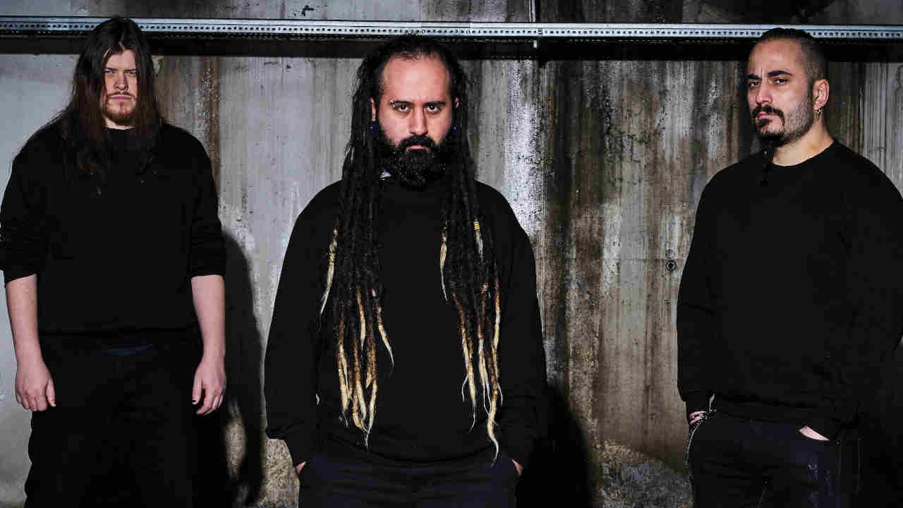 Iranian metal band Confess posing for a photograph in 2011