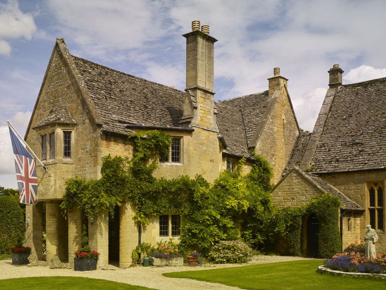 Abbots Grange in Broadway, Worcestershire. House with porch entrance Photograph: Paul Highnam/Country Life Picture Library