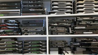 Graphics card prices, a bunch of test GPUs
