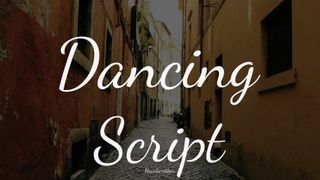 Sample of Dancing Script font