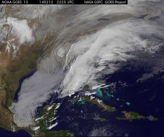 Winter Storm Satellite Photo - Feb. 12, 2014