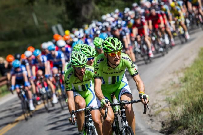 Ted King leads the Cannondale chase on stage 1