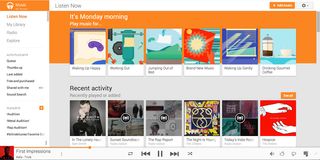 Google Play Music's new-look Listen Now page