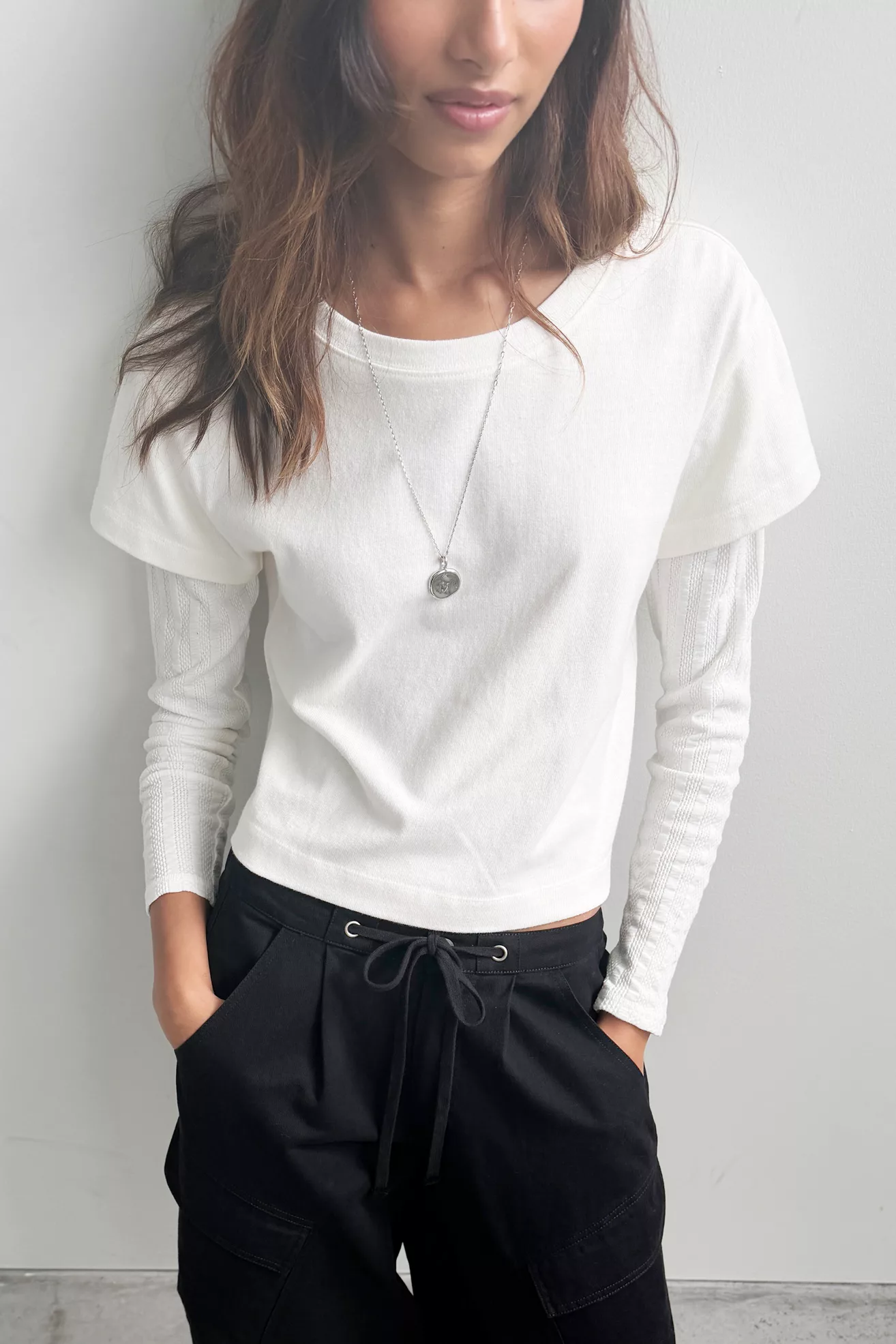 Anthropologie, Pilcro Twofer Long Sleeve Tee