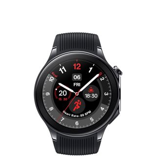 Render of the Black Steel OnePlus Watch 2