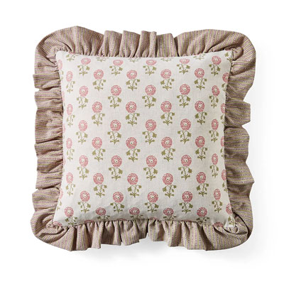 pink floral cushion from Dunelm