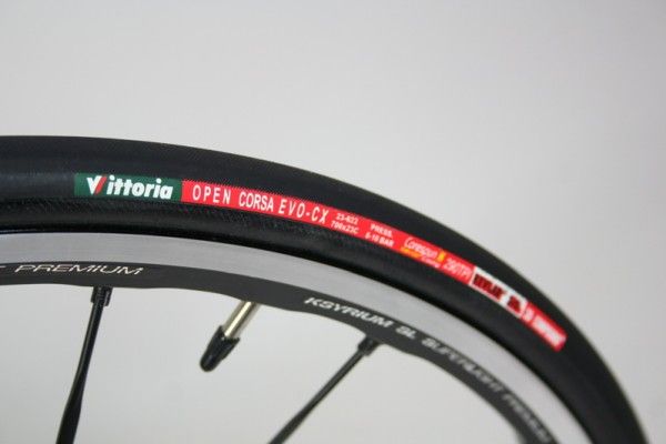 Vittoria Open Corsa Evo-CX tyres are the Italian company's top clinchers