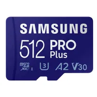 Samsung Pro Plus microSD card (512GB) | $64.99 $49.99 at SamsungSave $22 -