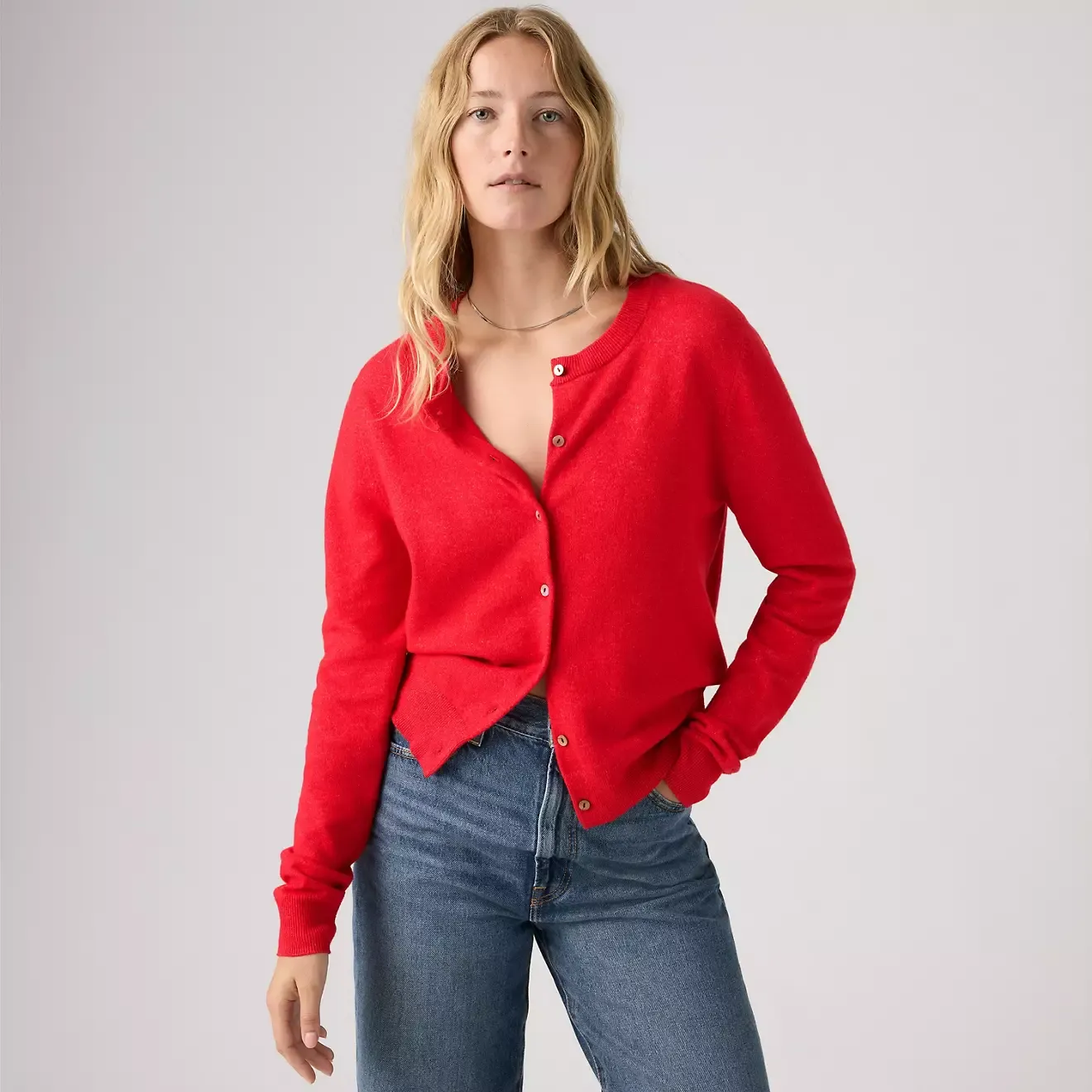 Levi, Supersoft Crewneck Cardigan