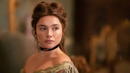 Florence Pugh as Cathy Ames in episode 104 of "East of Eden" on Netflix
