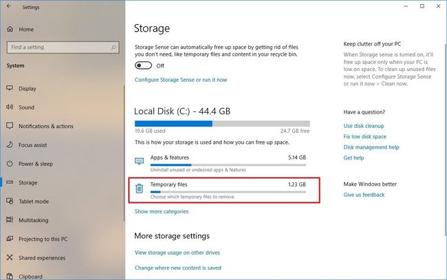 How to reclaim space after upgrading to the Windows 10 November 2019 ...