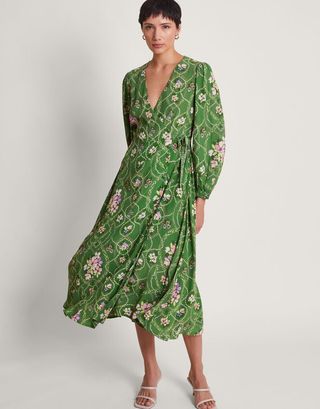 Kira Wrap Dress Green