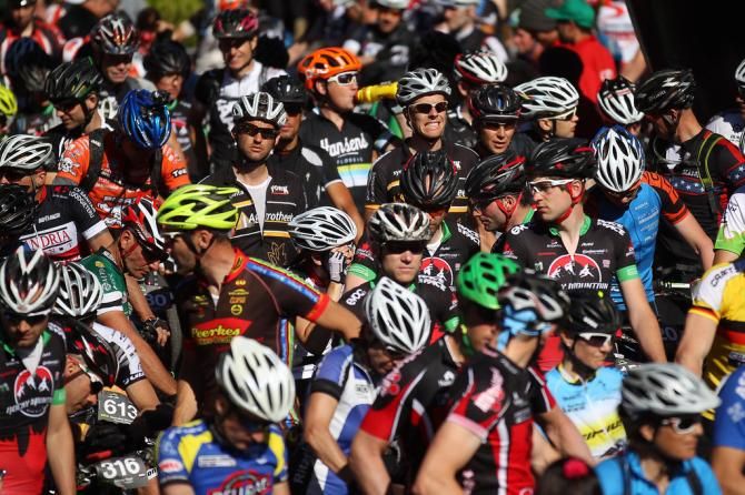 The start of stage 3 of the Bike Four Peaks
