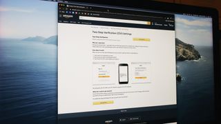 Amazon Two Step Verification screen