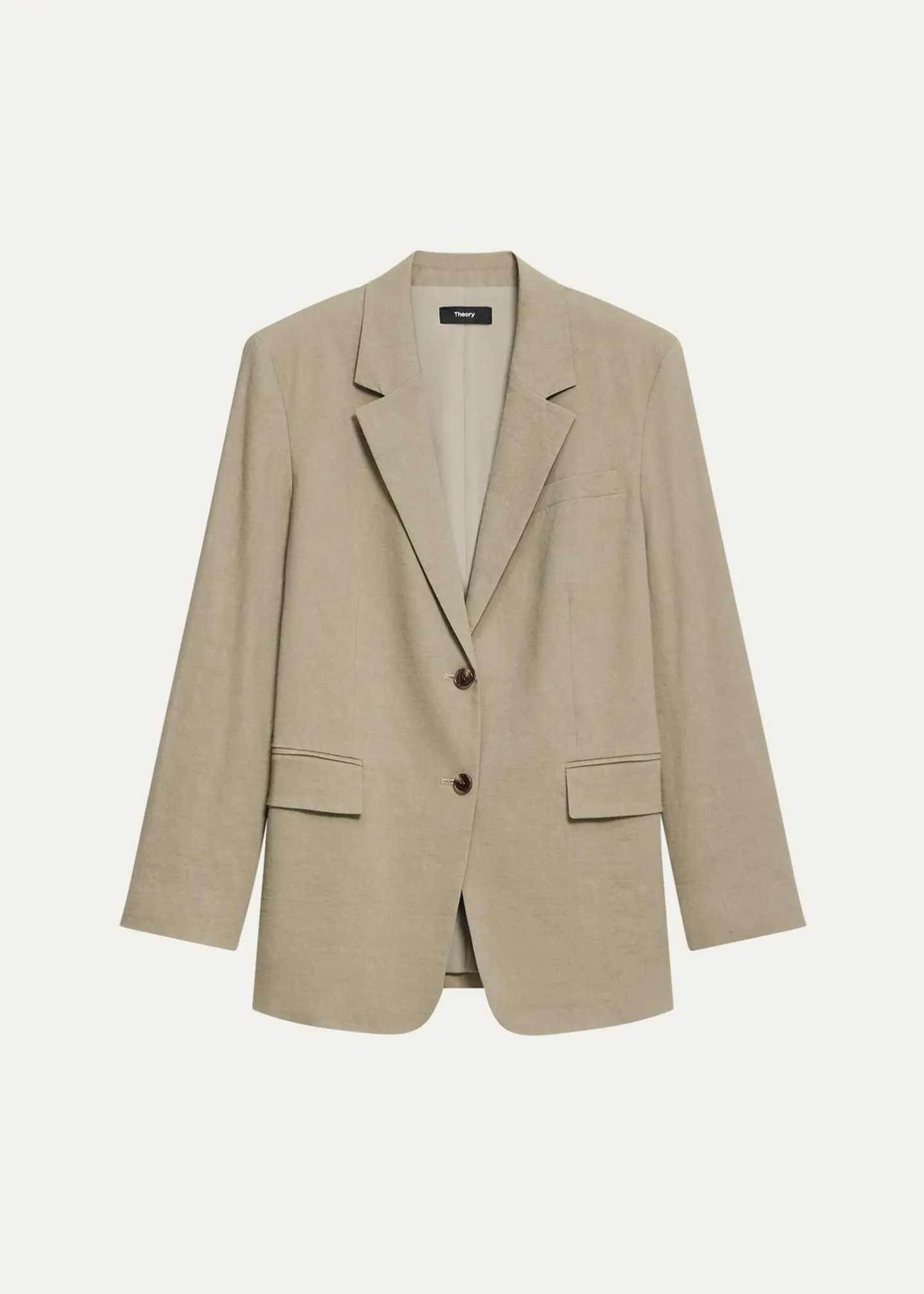 Theory, Oversized Crunch Linen Blazer