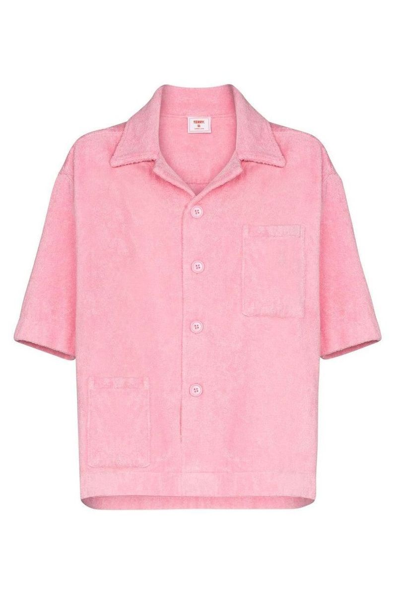 Boxy Cotton-Terry Shirt