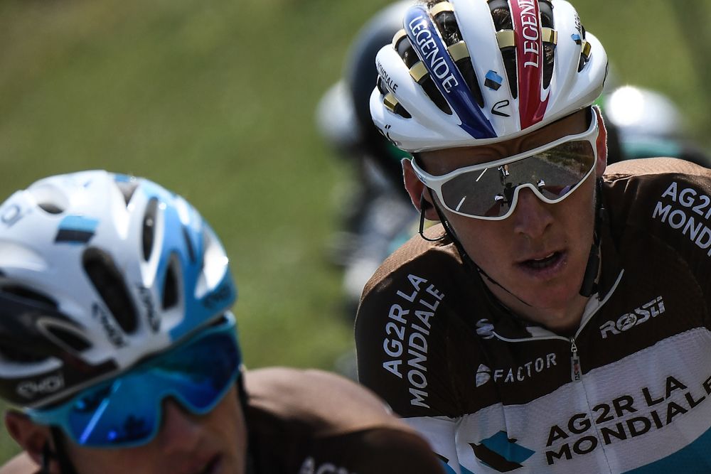 Romain Bardet in the bunch during stage 10 at the Tour de France