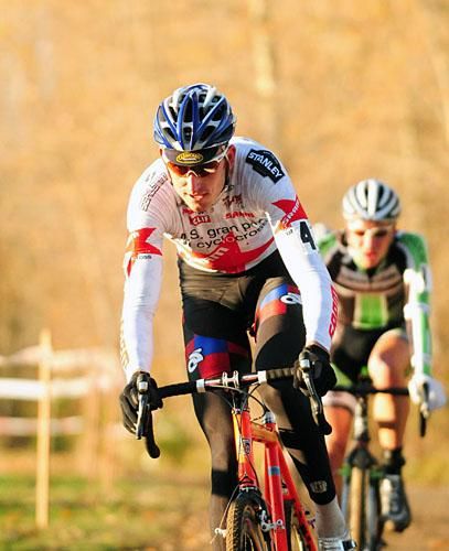 Ryan Trebon (Kona-FSA) with a select group drafting behind him.