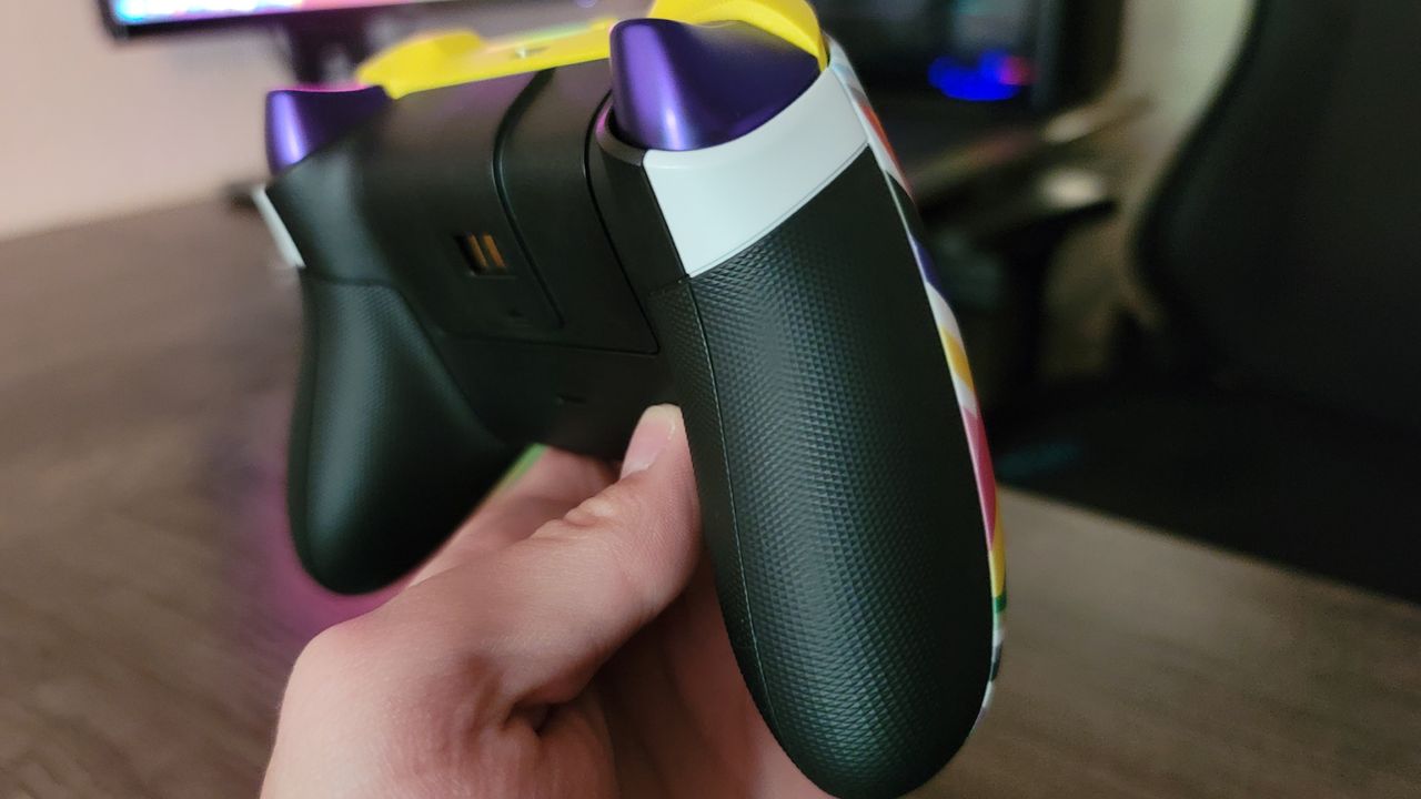 Image of the Xbox Design Lab "Pride" Wireless Controller.