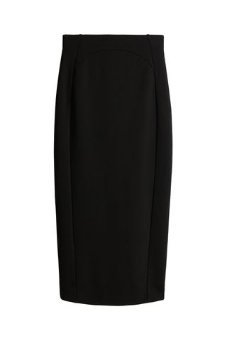 Seam-Detail Pencil Skirt