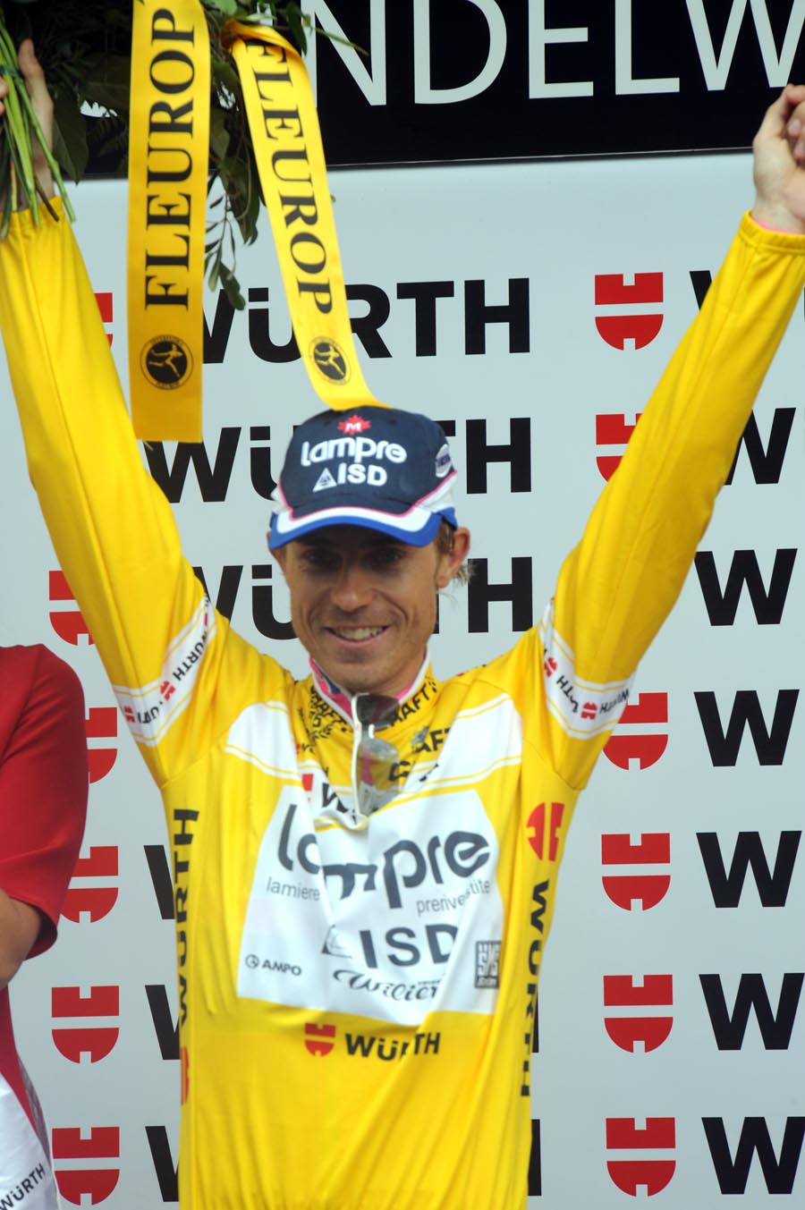 Damiano Cunego in the lead, Tour de Suisse 2011, stage three