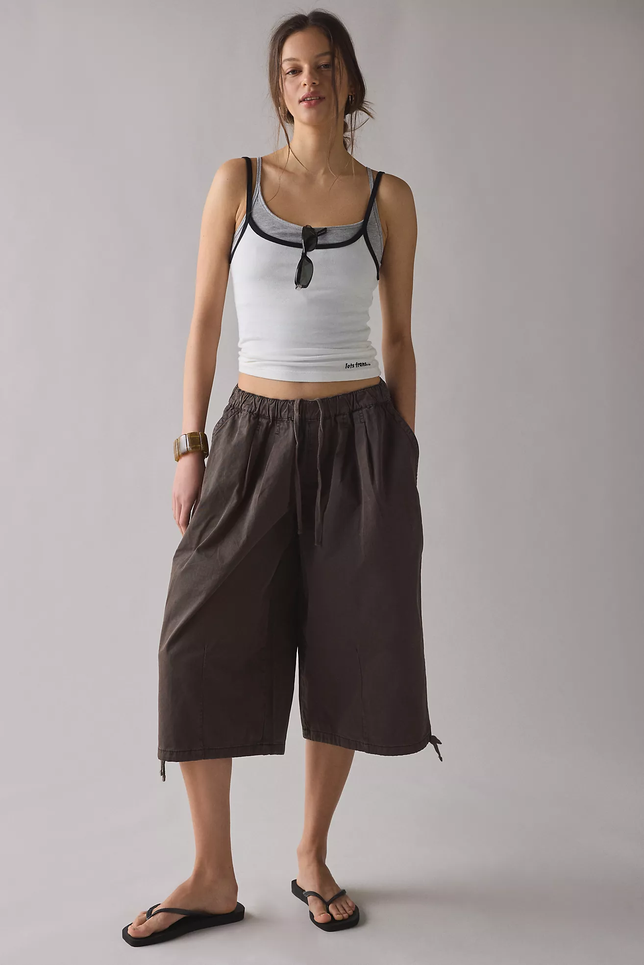 Bdg Bobbi Cropped Baggy Pull-On Pant