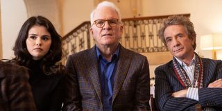 Selena Gomez, Steve Martin, and Martin Short in Only Murders in the Building