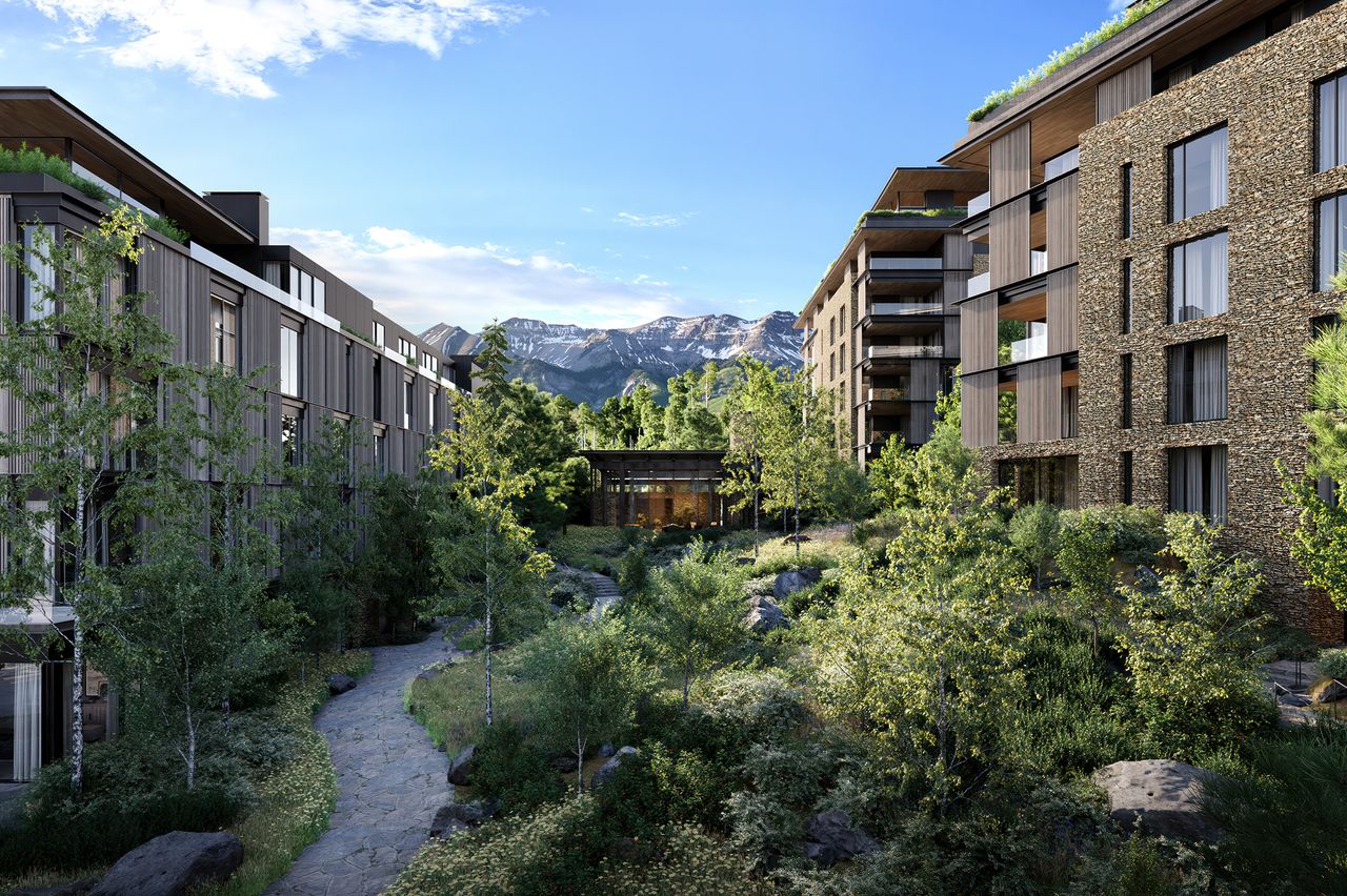Renderings of a Four Seasons project in Telluride, Colorado.