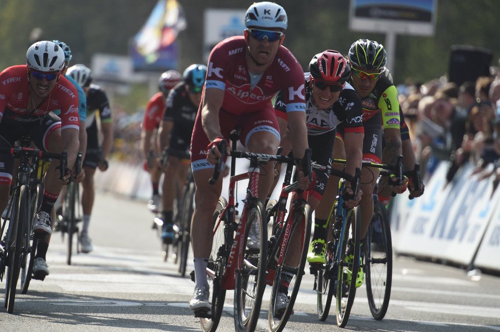 Alexander Kristoff (Katusha-Alpecin) wins the sprint
