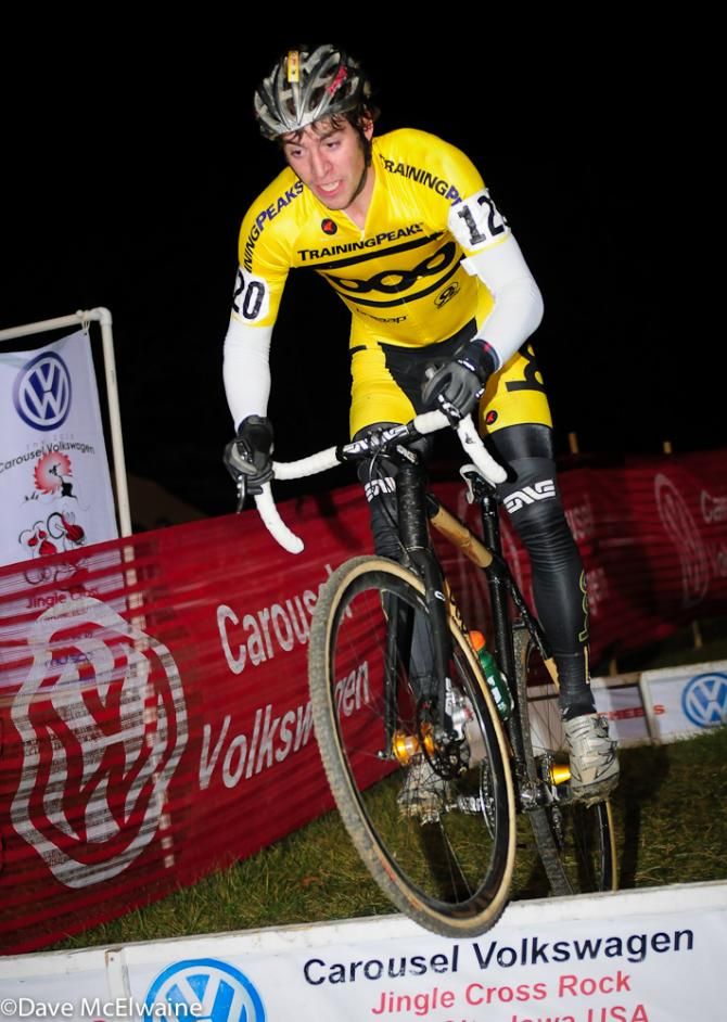 Skyler Trujillo (Team Boo Bikes) bunny-hopping a set of barriers