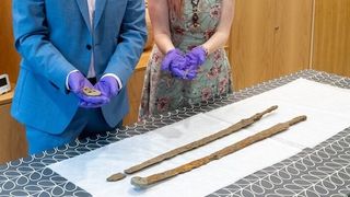 A pair of 2,000-year-old Roman swords.