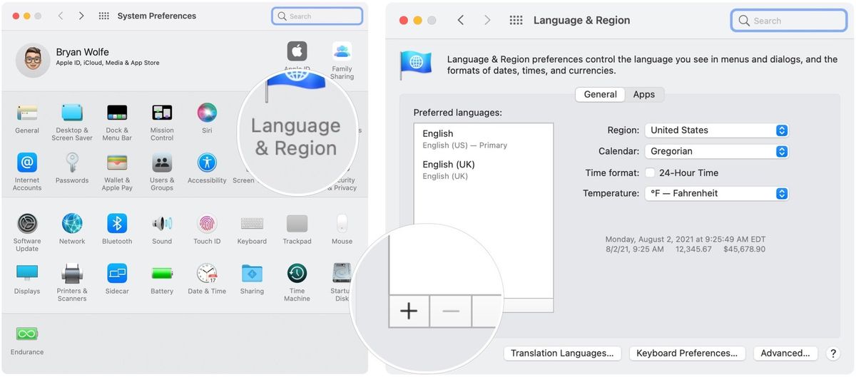 To add new languages to Mac, choose System Preferences on the Mac Dock, then select Languages &amp; Regions. Next, click on the + at the bottom left of the screen.