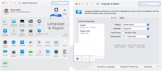 To add new languages to Mac, choose System Preferences on the Mac Dock, then select Languages & Regions. Next, click on the + at the bottom left of the screen.
