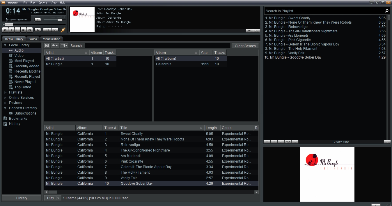 Winamp screenshot