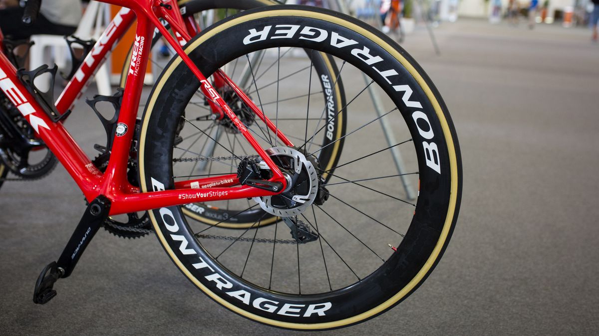 Another look at the Trek-Segafredo bikes at the Tour Down Under