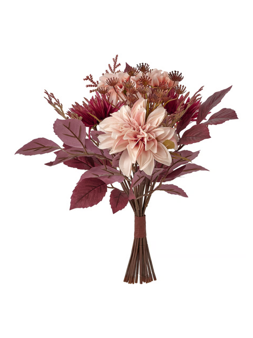 Smycka Artificial Bouquet - Indoor/outdoor Pink 16 "