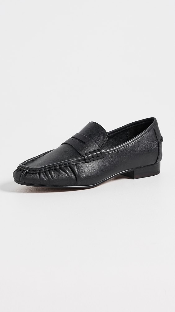 Ashley Ruched Loafers - True Black