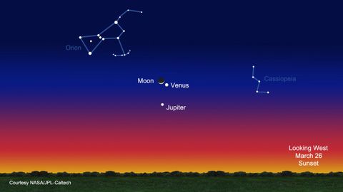 Venus, Jupiter & Moon Conjunction | How to Watch Online | Space