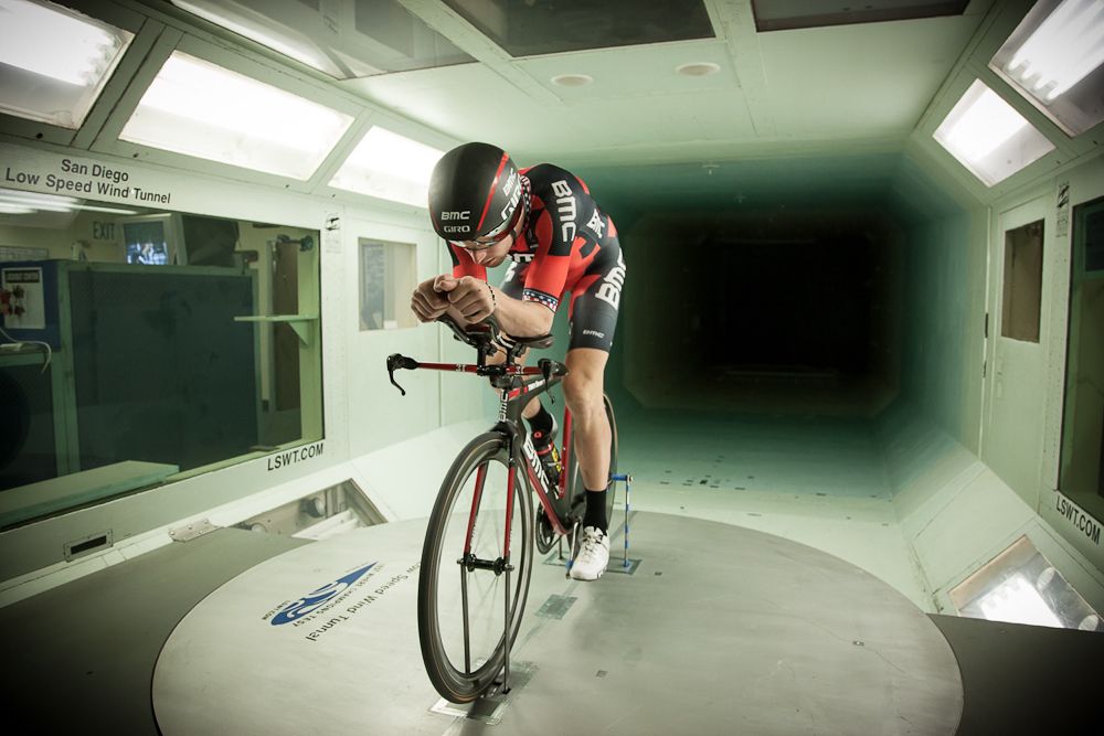Taylor Phinney at the San Diego Low Speed Wind Tunnel